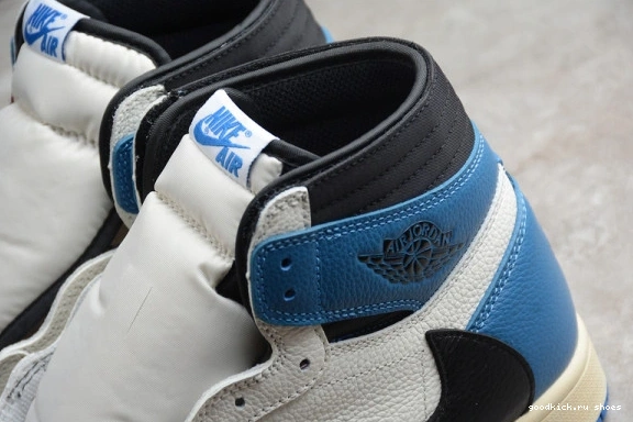 Blue Air DH3227-105 DH3227-105 x Jordan OG High 1 Military x Scott SP Travis Fragment 0428